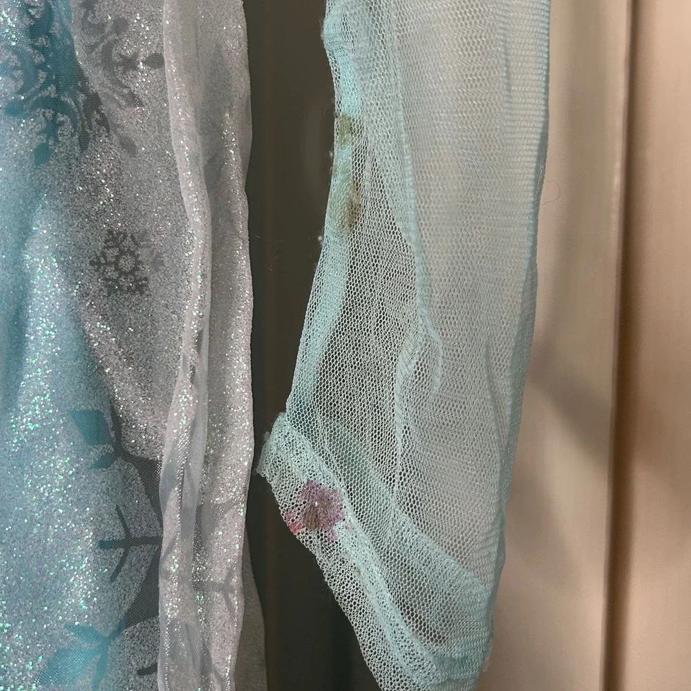 Elsa Disney Frozen Girls Halloween Princess Costume Dress 7-8y Blue - Picture 3 of 4